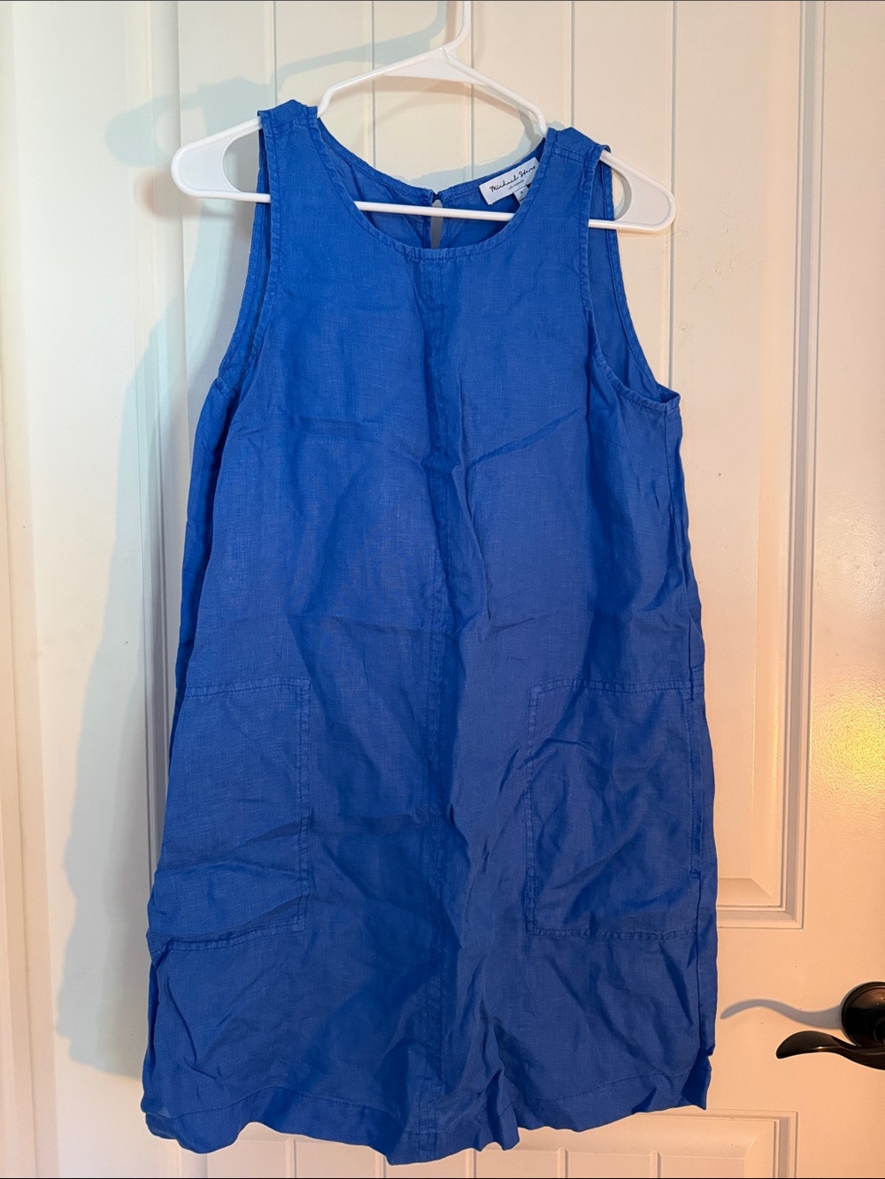 Michael Stars Linen Sleeveless Dress with Pockets